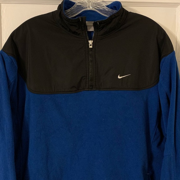 Vintage Nike Gray Tag 1/4 Zip Pullover Fleece L - Picture 2 of 6